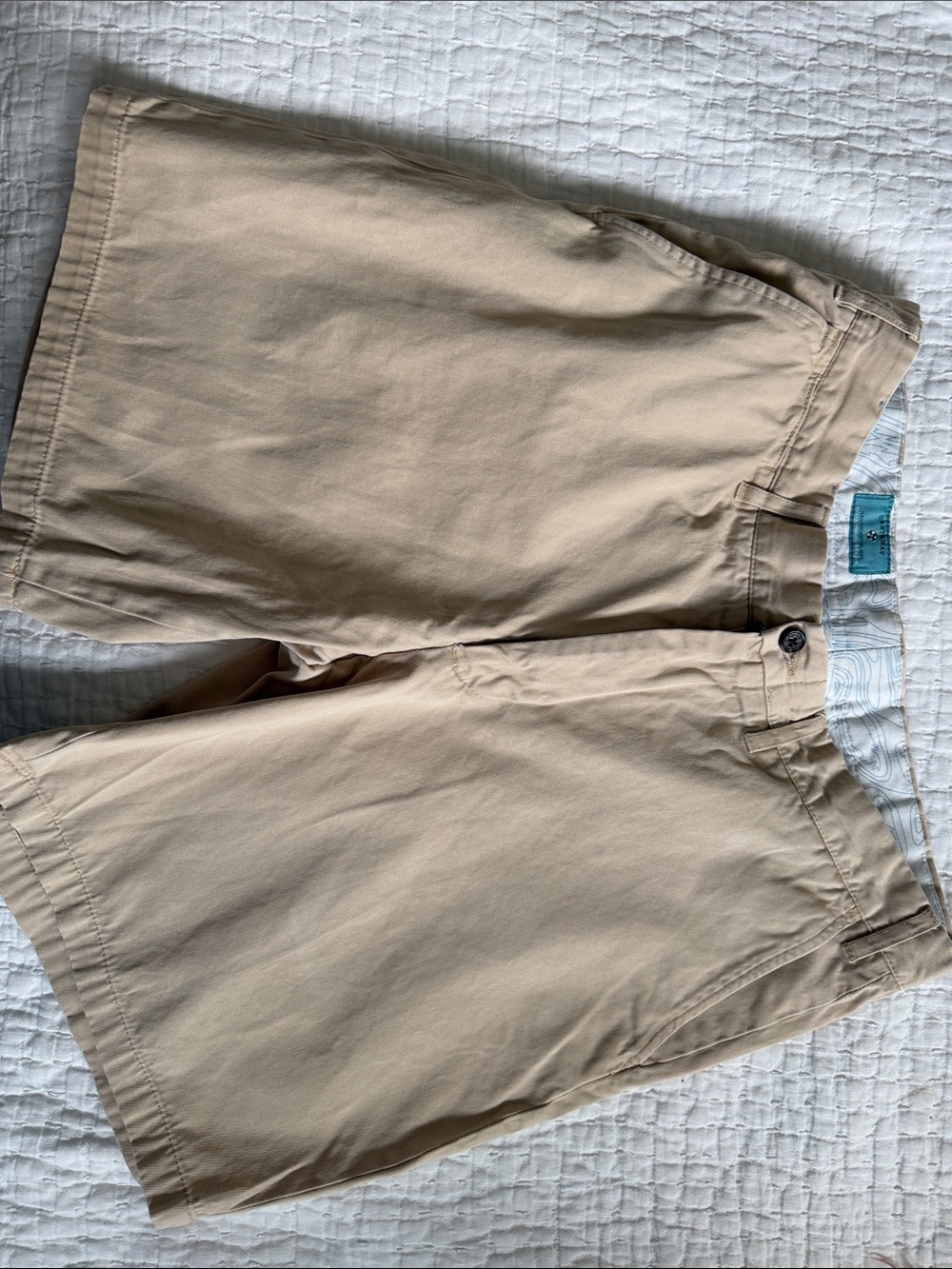 Castaway Men's Flat Front Khaki Shorts
